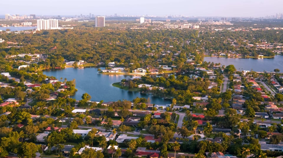 Beautiful neighborhood in Miami.