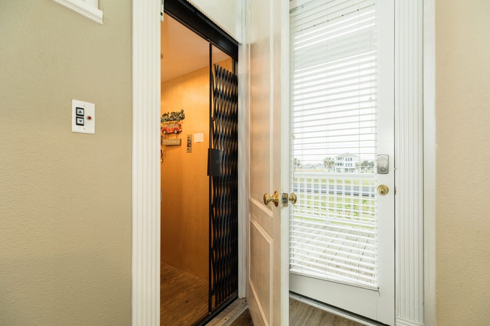 Elevator access from ground to main level makes loading and unloading a breeze!