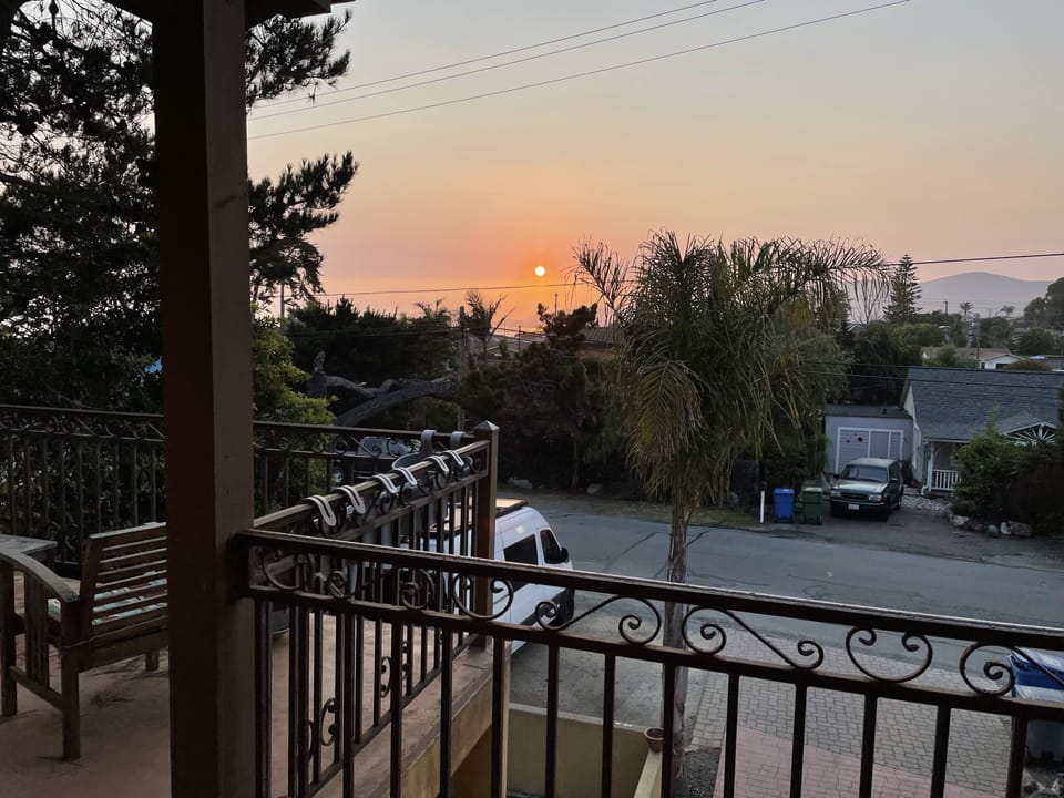 View from front balcony.