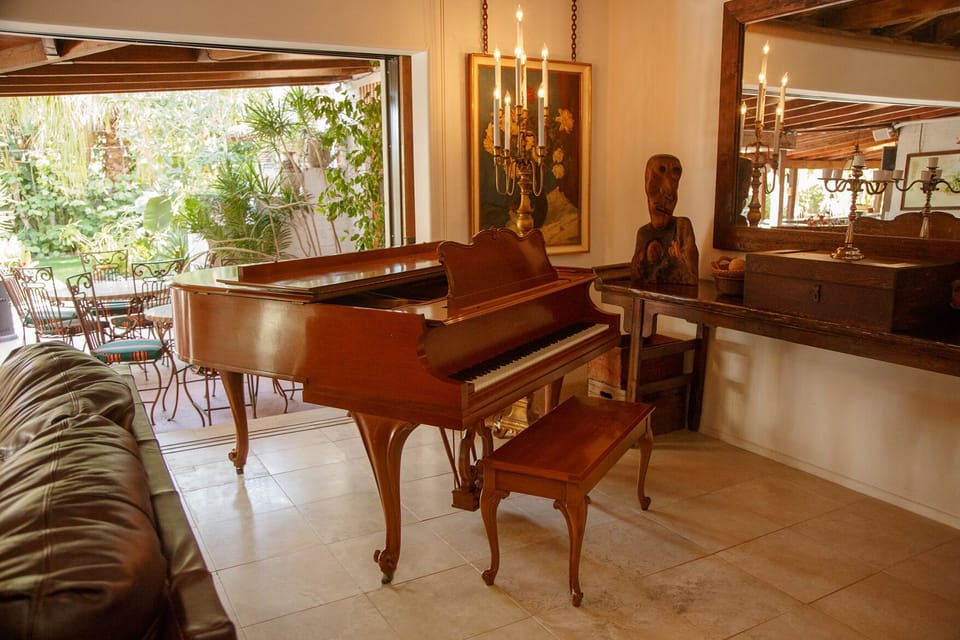 Piano and media room available for special events.