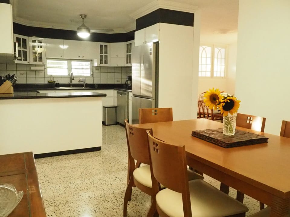 Full kitchen with all necessities including dishwasher, microwave, toaster oven 