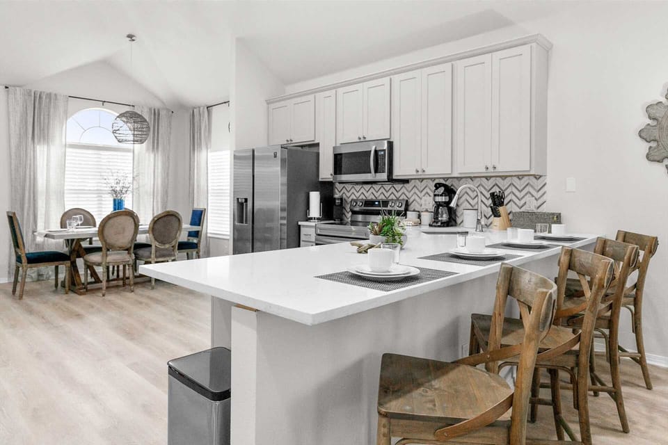 The entire condo has recently been remodeled and has all new furniture.