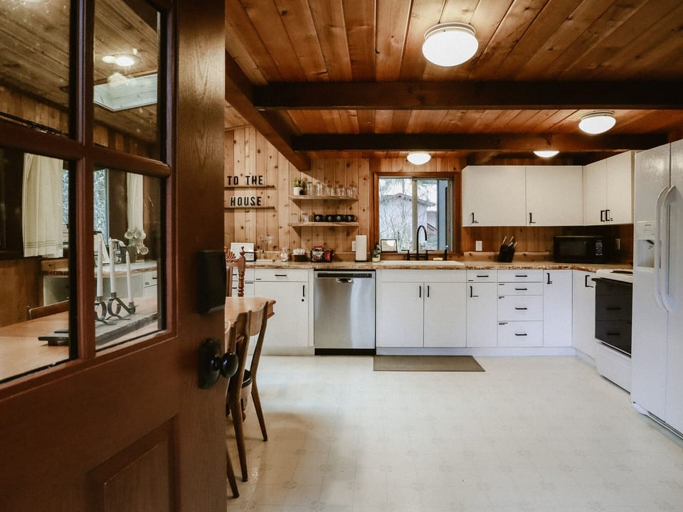 Meal prep in our spacious open kitchen