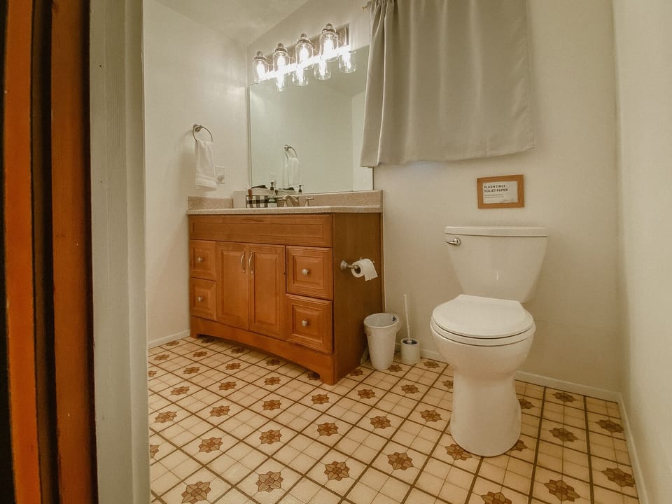 Upstairs half bath