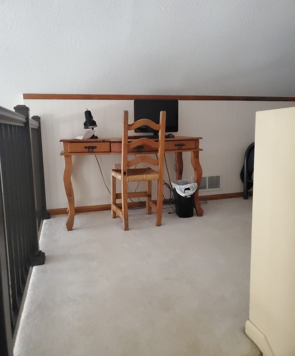 Desk in loft