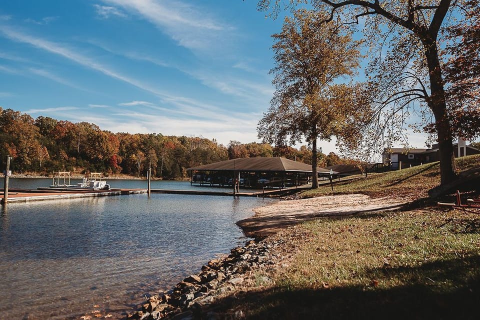 Direct lake access with boat ramp, docks, beach, swimming area, and canoes!