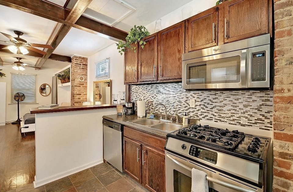 Fully stocked kitchen 