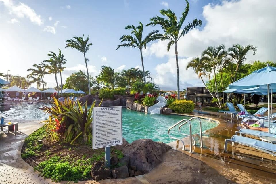 Poipu Athletic Club Features Waterslide!