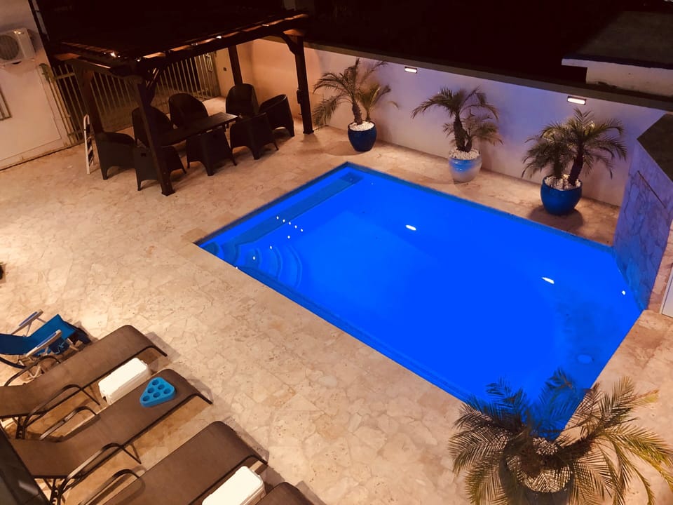 Apt 4 Balcony view of your private pool
