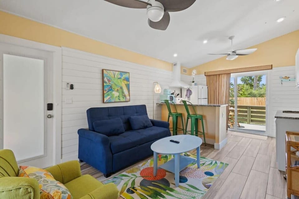 Open concept kitchen and living area provide plenty of space for entertainment