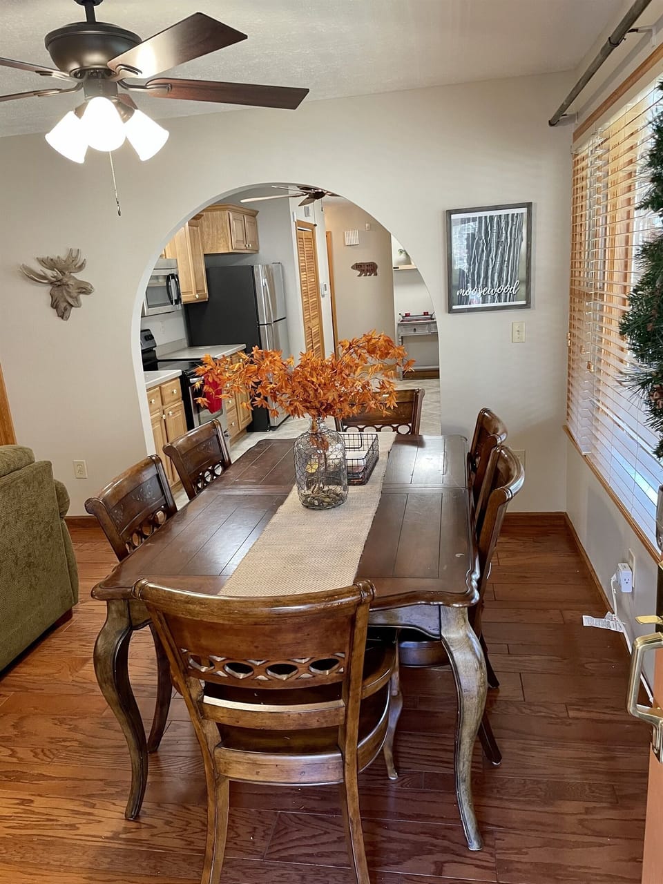 Lots of seating at the dining table