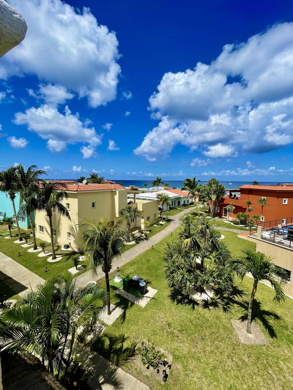 Amazing views from the terrace of Island Breeze