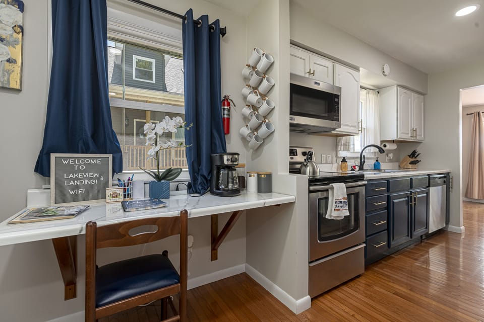 Desk space in the entry