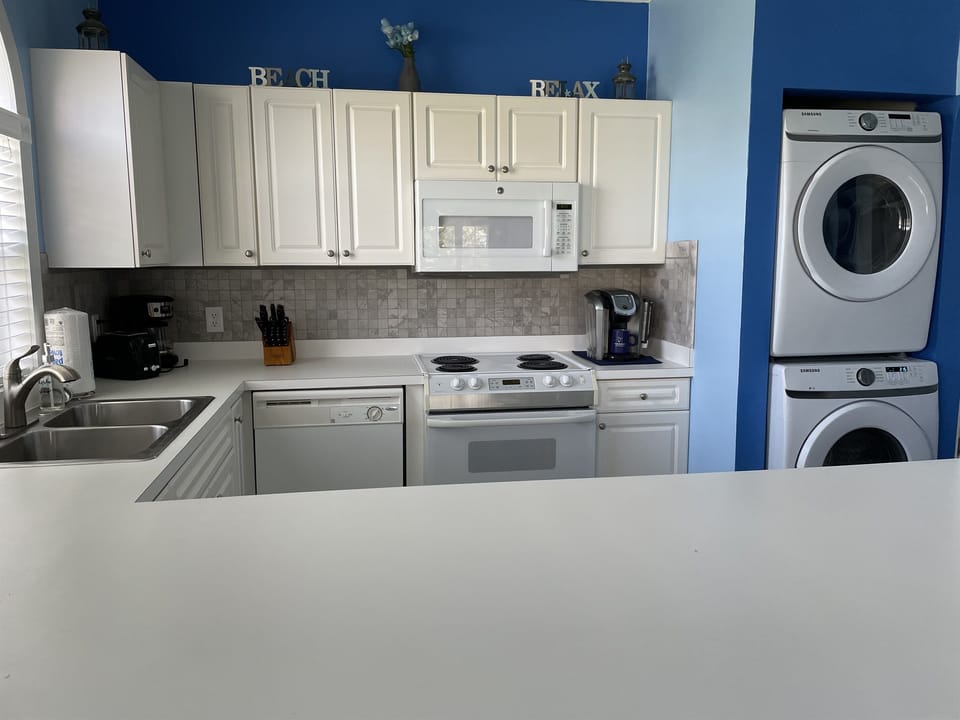 Kitchen with Washer and Dryer