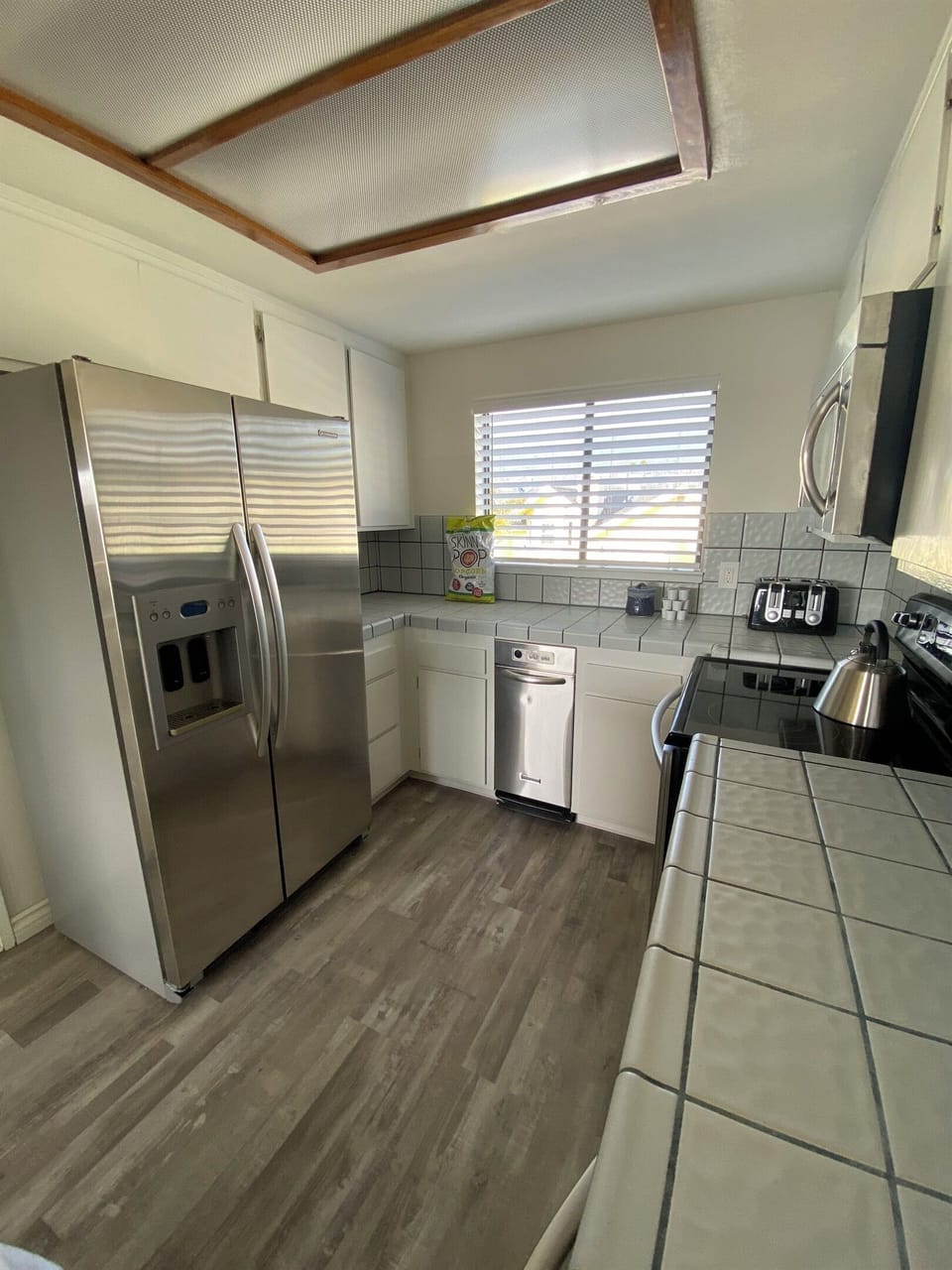 Private kitchen with full size appliances. 
