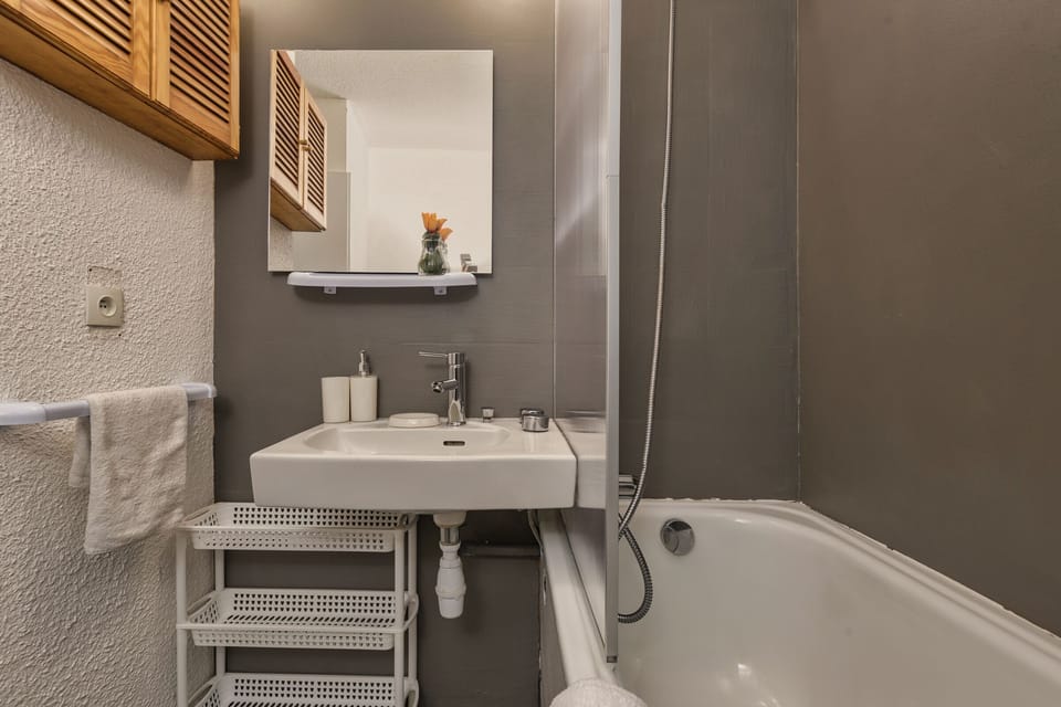 Bath and separated toilet