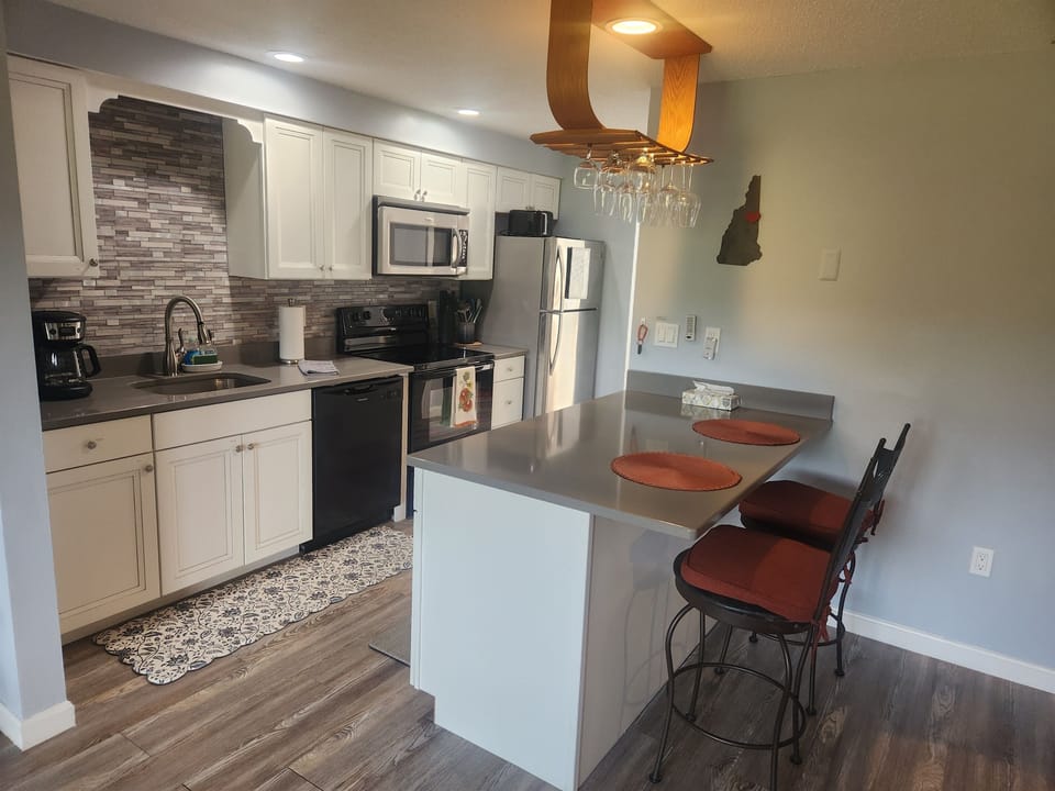 Kitchen includes island with room for dining