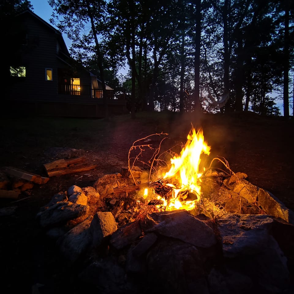 Enjoy a campfire in the evening, listening to the call of the loons!