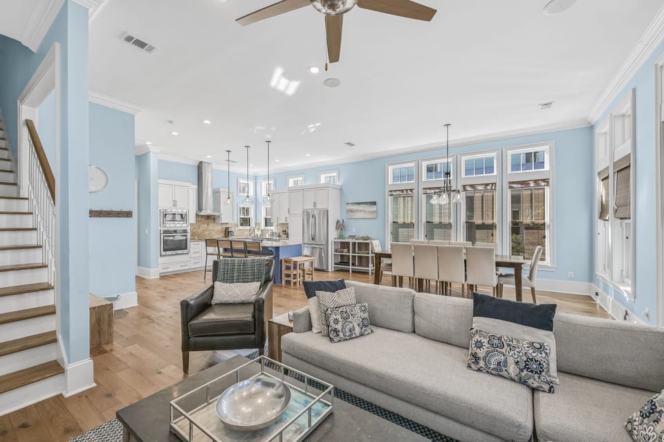 Skip to the Dunes - Grayton - First Floor - Open Concept Living/Dining/Kitchen Area