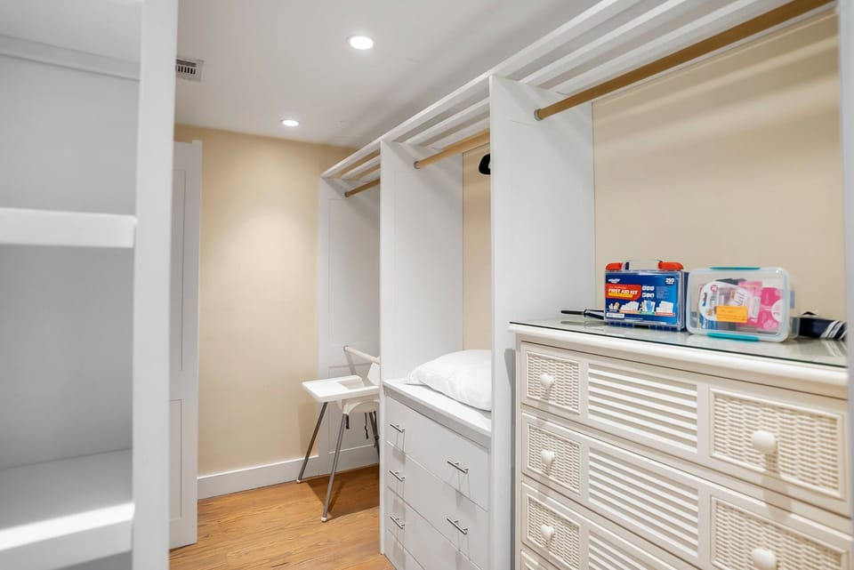 Primary Closet-first aid kit available