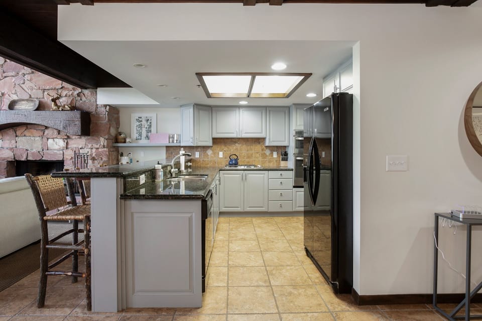 Room, Indoors, Flooring, Kitchen, Chair