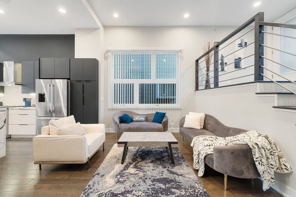 Stylish living room with comfortable seating and a welcoming, open feel.