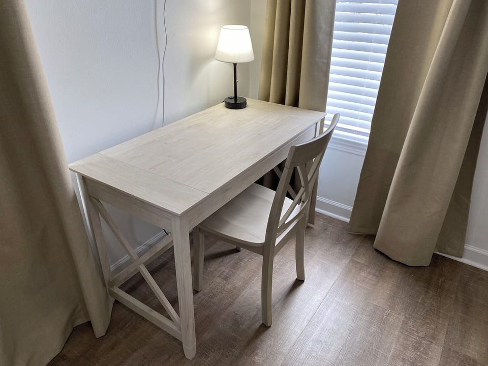 King bedroom workspace (2nd floor street side)