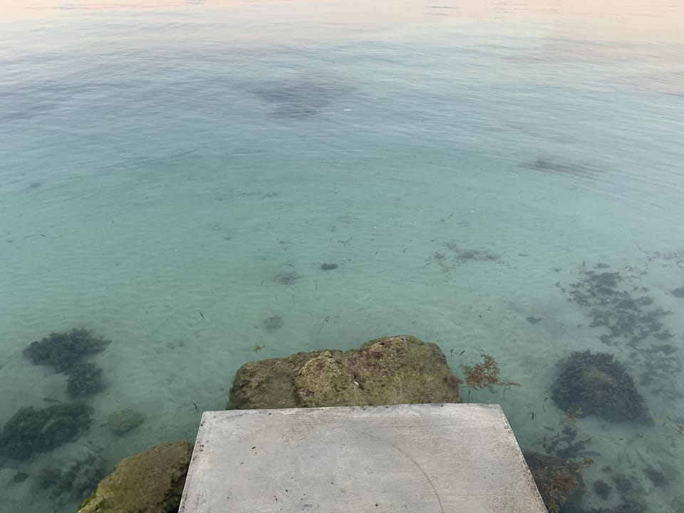 Water from the house is about 3-4 ft deep