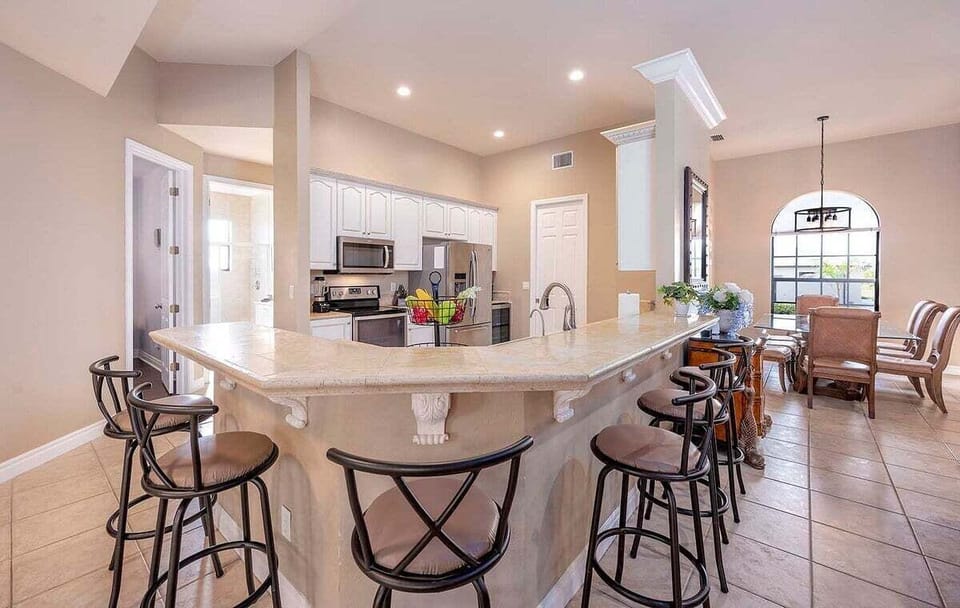 Breakfast Bar with Additional Seating