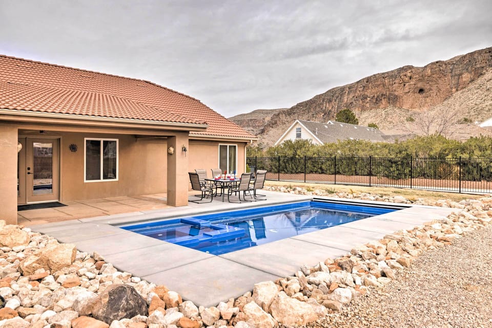 Private Pool | Built-In Spa | Fenced Yard | Mountain Views