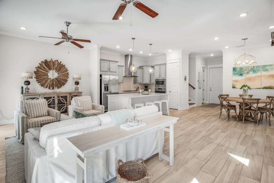 Open concept living area