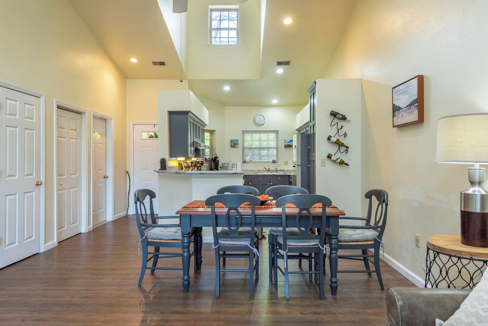 High ceilings, updated kitchen, and spacious dining area in this beautiful condo.