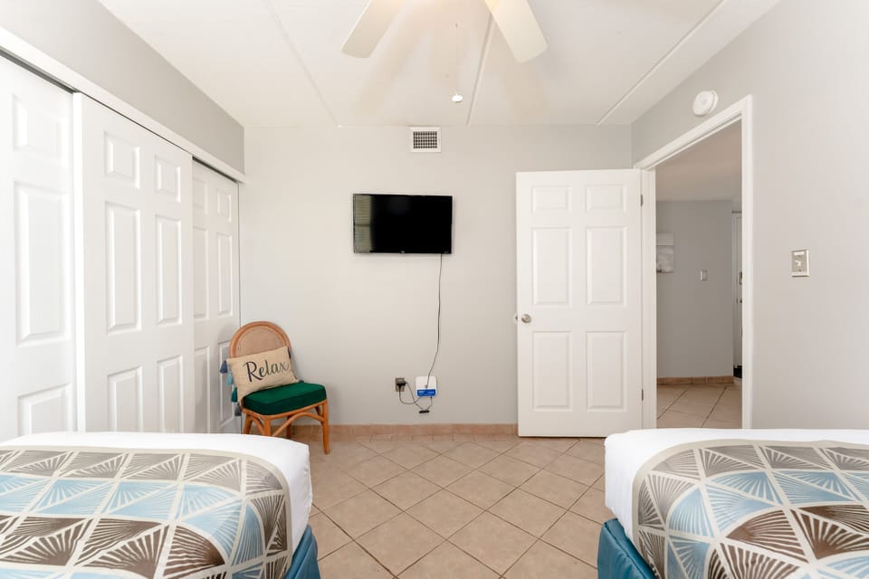The kids will love having their own room to hang out in between trips to the pool and the beach.