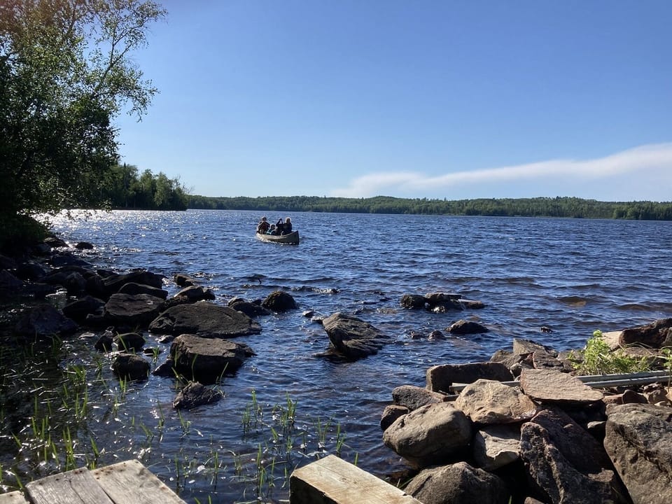 There is a lot of shoreline and it's not only interesting...it's very private.