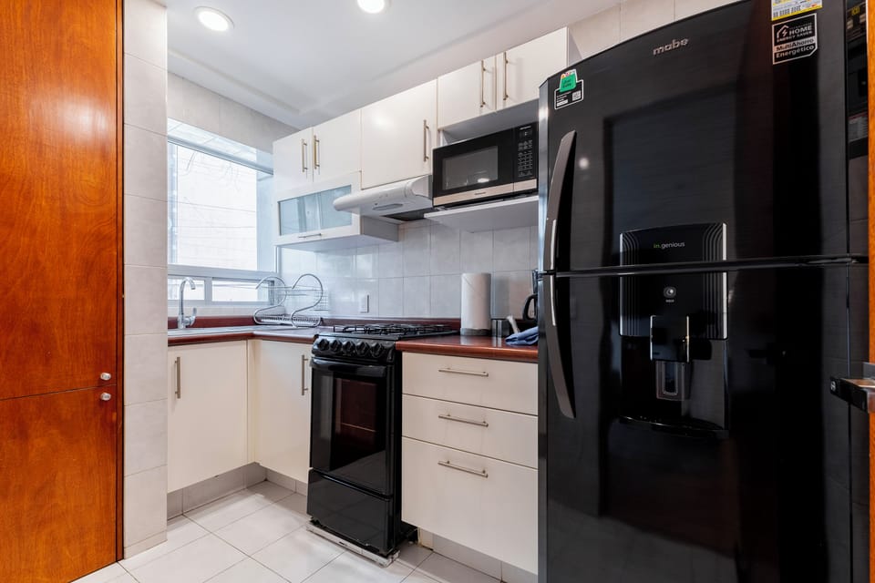 Fully stocked kitchen for your convenience.
