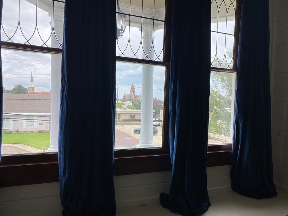 Window over looking courthouse in King room/upstairs 