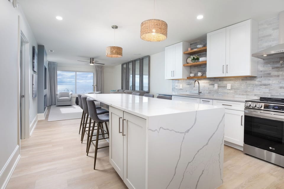 Fabulous dine-in kitchen loads of cabinet space.