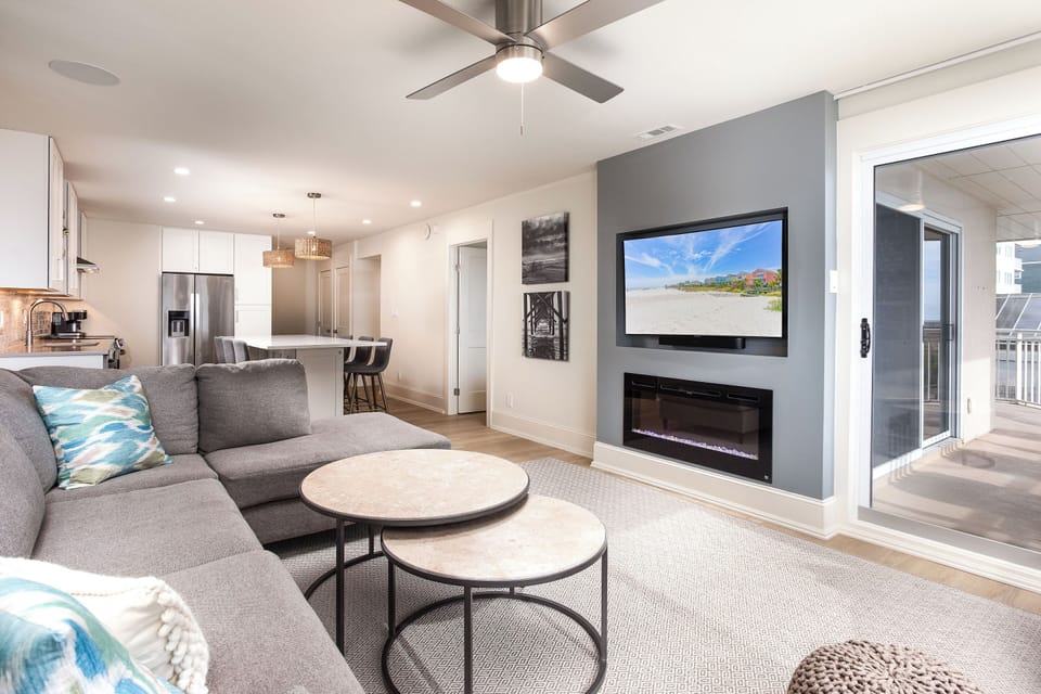 Open concept floor plan