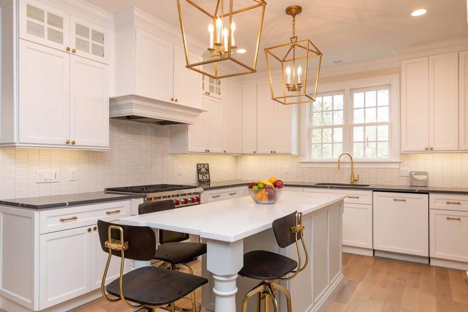 Kitchen Has Center Island with Breakfast Bar
