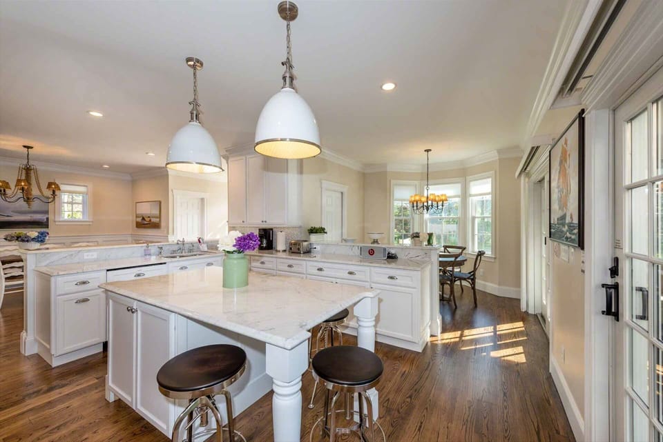 View Across Kitchen To Formal Dining Area (Left) & Casual Dining Nook (Right)