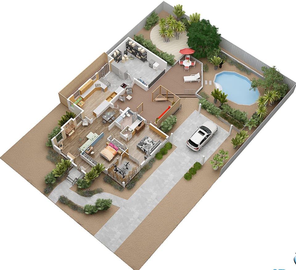 3D E view