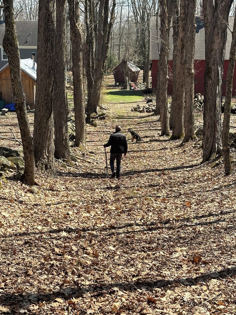 Walk the trail on our property