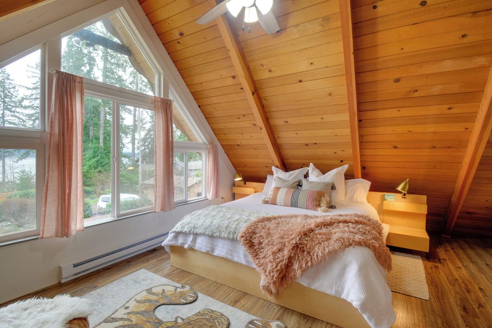 Bedroom 1 | King Bed | 2nd Floor | Walk-In Closet | Puget Sound Views