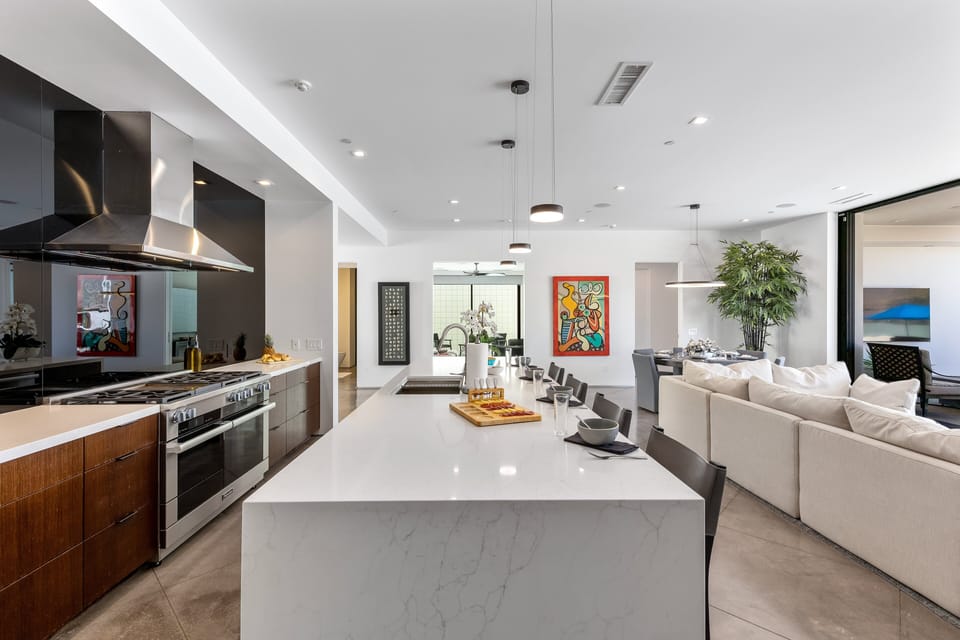 Elegant kitchen island