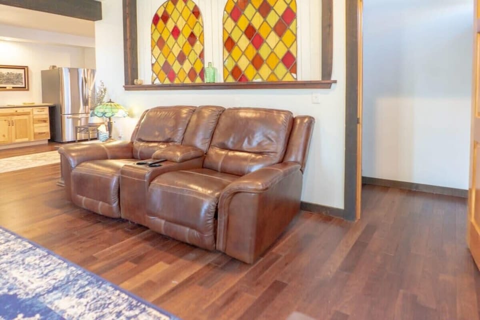 A cozy corner with character, perfect for morning coffee or winding down at night. #CozyCorner