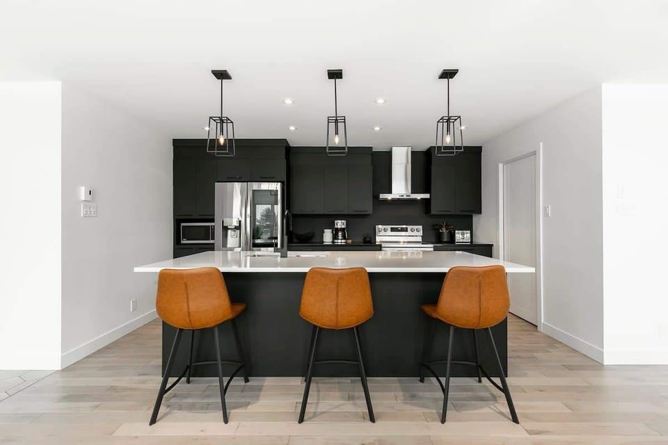 Grand ilôt pour cuisiner