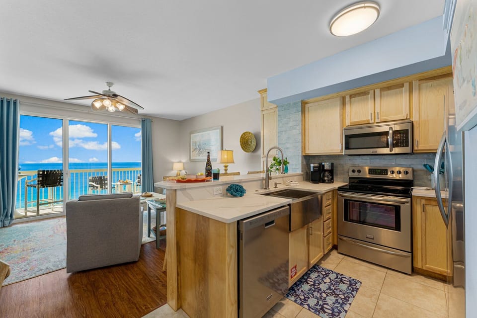 New cabinetry and all stainless-steel appliances.