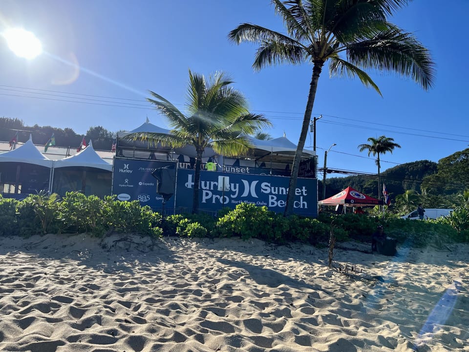 In winter months walk over to watch the surf pros take on huge north shore waves