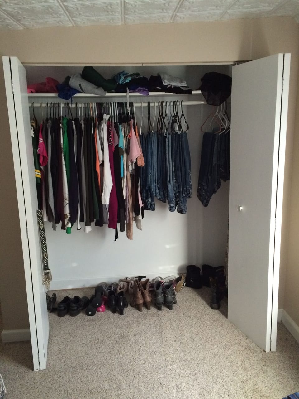Lots of closet space to hang business ware.