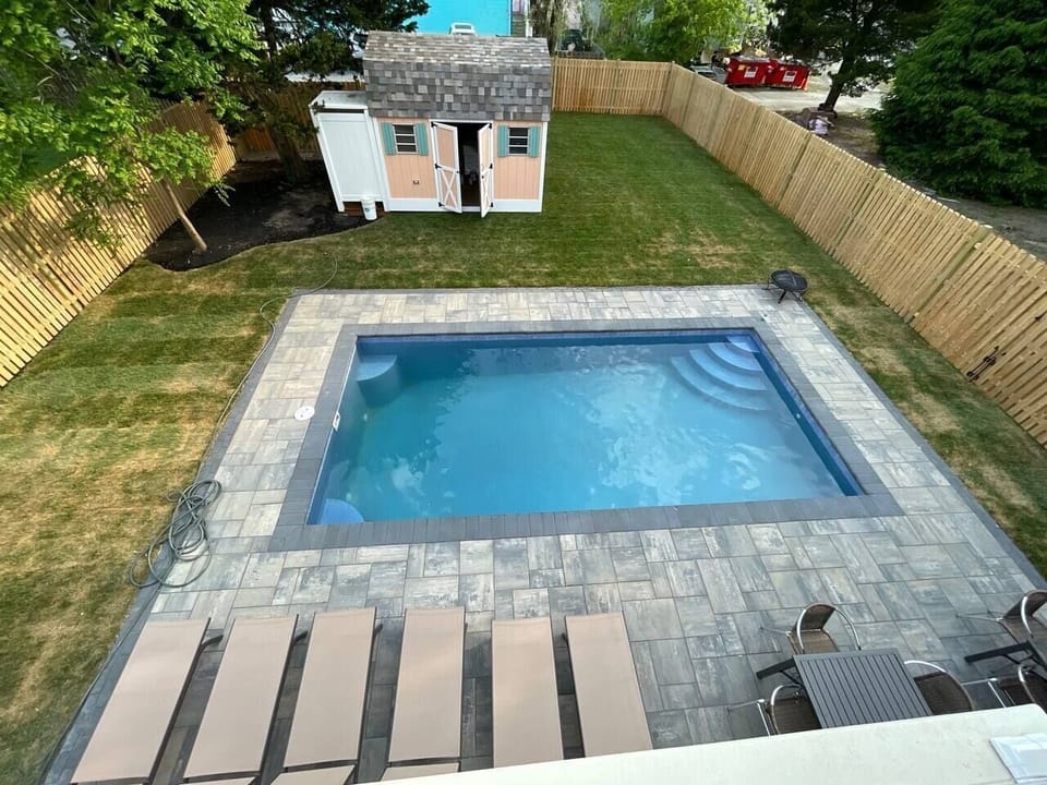 View from 2nd floor deck (sod looks much better now).